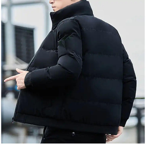 Chaqueta acolchada cálida para hombre, estilo callejero, cuello levantado, abrigo de invierno de longitud larga, ropa de abrigo informal a la moda - Product Image 3