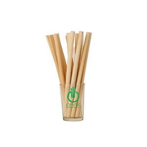 Custom logo biodegradable natural 20cm tea fiber straw reusable drinking bamboo straw with cleaners box bag packaging from ViN