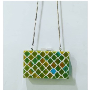 New Arrival Indian Handmade Resin Clutch Bags <b>for</b> Women Classic and Timeless Look Resin Clutch with Strap <b>for</b> Women <b>Wedding</b> Gift - Product Image 3