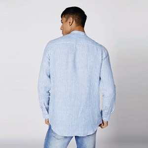 ชุดเดรสเข้ารูปสำหรับผู้ชายเสื้อเชิ้ตแขนยาวแบบกำหนดเอง - Product Image 6