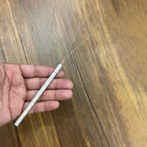 Hair <b>Extension</b> Pulling Loop Tool for Micro Rings & Nano <b>Beads</b> installation – Stainless Steel Pulling Needle with Anti-Slip Grip - Product Image 2