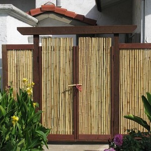 Casa de campo natural al aire libre puerta principal diseños mejor venta de bambú exterior jardín valla puertas - Product Image 4