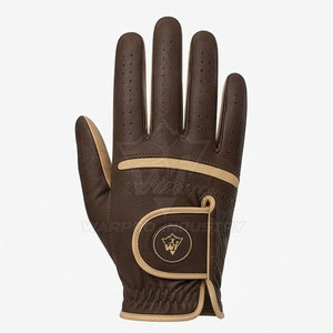 Gants de golf pour hommes en cuir, doux, respirants, confortables, avec sangle réglable, antidérapants, pour la conduite et l'entraînement - Product Image 3