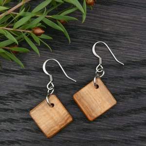 Nouveau design femmes boucles d'oreilles en bois bijoux forme ronde femmes bijoux boucle d'oreille par STAR CRAFTS INDE fabricant de l'inde - Product Image 3