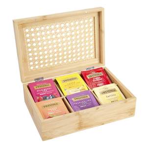 Caja de Almacenamiento de Té de Madera Maciza, Acabado Liso de Alta Calidad, Suministro al por Mayor - Product Image 2