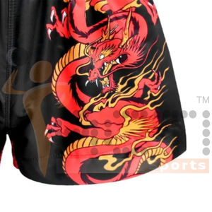 Venta al por mayor de sublimación Muay Thai Shorts sublimación personalizar Kickboxing Short para hombres - Product Image 5