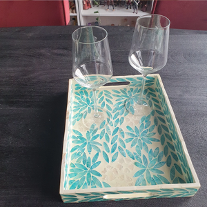 Bandejas artesanales de alta calidad 2025 para el hogar y la sala de estar, bandeja decorativa de Ramadán de Vietnam - Product Image 3