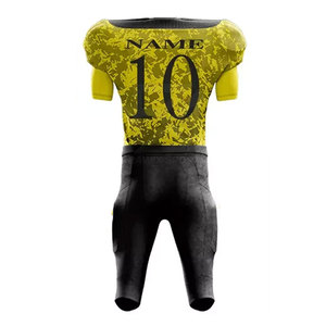 Prix de gros Vêtements de sport Uniforme de football américain Meilleure qualité Uniforme de football américain 100% polyester fabriqué au Pakistan - Product Image 3