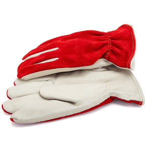 Personalización Resistencia al calor Guantes de trabajo de cuero Premium Antiestático Anti-Vibración Guantes de trabajo sin polvo sin silicona - Product Image 4