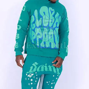 Survêtement avec impression bouffante pour hommes Offre Spéciale Slim Fit en coton uni Survêtement avec impression bouffante pour hommes - Product Image 4