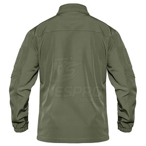 Customized Winter Light <b>Weight</b> Premium Quality Softshell Jacket Breathable Men <b>Stand</b> Collar Front Logo Eco-Friendly Quick Dry - Product Image 3