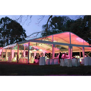 Tente de réception extérieure sur mesure en PVC et aluminium pour événements, imperméable, utilisable en toutes saisons, avec trois chambres et un salon - Product Image 6