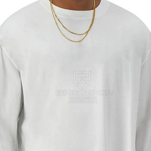 T-shirt classique à manches longues pour homme, 100% coton, décontracté, uni, de haute qualité, doux, respirant, séchage rapide, écologique - Product Image 3