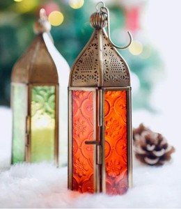 Gold Metal Hanging Lantern Unique <b>Moroccan</b> Shape Decorative Hanging & Tabletop Lantern for Home Garden Festive & Event <b>Lighting</b> - Product Image 4