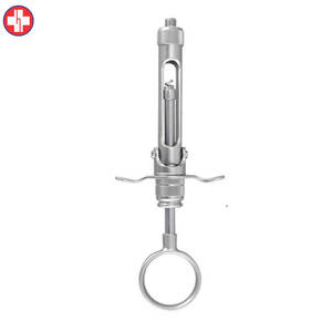 Seringue à aspiration manuelle Chargement par la culasse Outil d'anesthésie dentaire en acier inoxydable de 1.8ml - Product Image 1