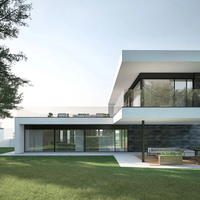 Maison préfabriquée écologique imperméable résistante au feu économiseuse d'énergie pour l'usage de famille