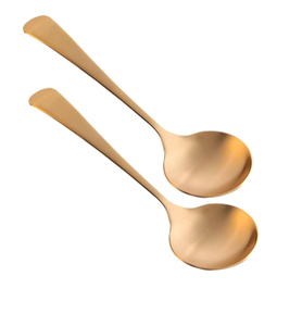 Gadgets de cuisine Cuillères à soupe en laiton de luxe Louche à soupe haut de gamme Cuillères de service Accessoire de maison le plus vendu - Product Image 2