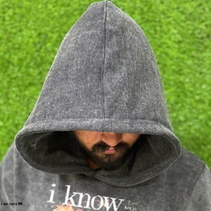 Sweat-shirts d'hiver pour hommes à fermeture éclair, 100 % coton respirant, avec logo personnalisé brodé, couleur unie, teinture unie, couleurs personnalisables, vente en gros - Product Image 4