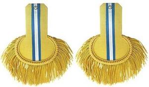 Épaulettes dorées de haute qualité avec frange, épaulettes jaunes pour fanfare - Product Image 4