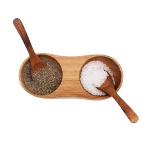 Greatest Quality Round Mango Wood Sugar Bowl Set With Premium Quality Kitchenware Home Salt and Pepper Bowl Set - Product Image 3