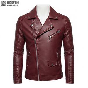 Chaqueta de cuero para hombre de alta calidad con decoración bordada, chaqueta de moda hecha en Pakistán, chaqueta de bombardero de corredor personalizada - Product Image 1