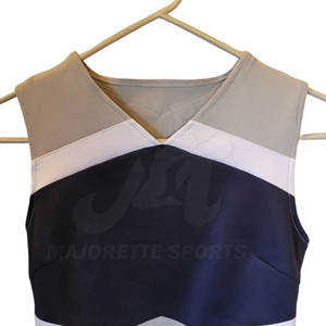 Athletic Cheer Shell Top Flexible <b>Stretch</b> Material For Active Movement And Team Activities - Product Image 6