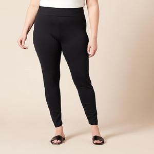 Fait sur mesure 95% coton 5% couleur noire taille haute dames Leggings meilleur prix Bangladesh - Product Image 5