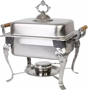 Plat de chauffe-plats en acier inoxydable pour Buffets Restaurant et Hôtel Bol en laiton cuivré pour le stockage des aliments pour les aliments - Product Image 6