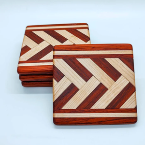 Classic Style Custom Logo Size Natural Cup Mat Bamboo Eco-Friendly Wooden Coasters for Drinks Coffee Tea <b>Kitchen</b> <b>Accessory</b> - Product Image 3