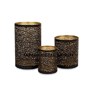 <b>Set</b> of 3 Different Size Metal <b>Candle</b> Holder Customized Shape Gold Metal Votive <b>Candle</b> Holder in India - Product Image 6