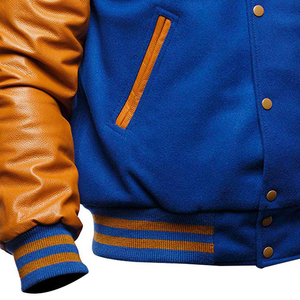 แจ็กเก็ตเลตเตอร์แมนสำหรับผู้ชายแจ็กเก็ตเบสบอลแขนยาวพิมพ์ลายตามสั่ง - Product Image 2
