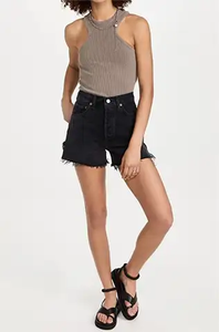 Shorts Deportivos de Mujer al por Mayor con Logotipo Personalizado, Cintura Alta, Impermeables, Transpirables, Ligeros, 100% Algodón de Alta Calidad - Product Image 6