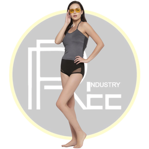 Maillot de bain deux pièces modeste pour femmes Ensemble tankini à col haut avec short intégré - Product Image 4