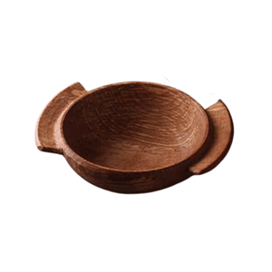 Precio barato Cuenco para servir con asas Cuenco para servir de madera natural Utensilios de cocina Venta al por mayor Fábrica de Vietnam - Product Image 1
