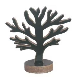 Décoration de table, ornement de Noël, arbre, bois de qualité supérieure, petite taille, décoration d'ornement - Product Image 1