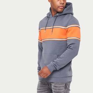 Meilleure vente 100% coton rayé conception hommes sweats à capuche Logo personnalisé pull à manches longues respirant hiver hommes sweats à capuche bases - Product Image 3