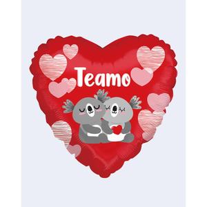 Globos de Corazón para Fiesta, Te Amo, 43cm, Bolsa de 12 Unidades - Product Image 1