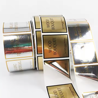 Étiquettes Adhésives Personnalisées Étanche Or et Argent pour Bouteille en Verre de Parfum et Huile Essentielle, Idéales pour l'Emballage de Cadeaux et d'Articles d'Artisanat