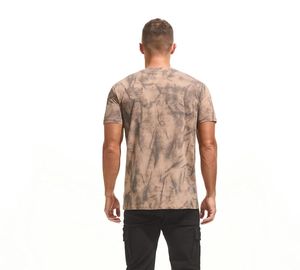 เสื้อยืดผู้ชายผ้าฝ้ายแท้ใส่ได้หลายขนาดเสื้อยืดวินเทจใส่ได้หลายโอกาสสีพื้น - Product Image 3