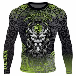 Chemises de compression par sublimation de protège-éruptions cutanées imprimées sur mesure en gros pour les commandes en gros de MMA BJJ et de surf - Product Image 1