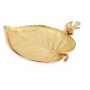 Glossy Golden Finished Modern Eco-Friendly Lightweight Aluminum <b>Leaf</b> Bowl Tabletop Home & Hotel Decorative Luxury Wholesale Rate - Product Image 3