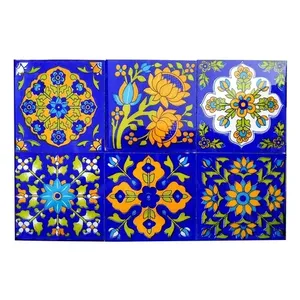 6 uds., 4x4 pulgadas, azulejos de pared de cerámica, Panel Mural, Unidad de baño prefabricada para cocina, baño, mosaico, salpicadero para fines decorativos - Product Image 1