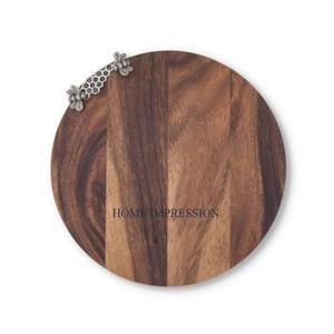 Tabla de cortar de frutas ecológica de madera de bambú, bloques de cortar de madera maciza, tabla de queso, utensilios de cocina para el hogar y la cocina - Product Image 3