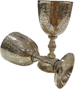 แก้วน้ำทองเหลืองสไตล์โมเดิร์นเป็นมิตรกับสิ่งแวดล้อม ดีไซน์วินเทจแบบโรมัน รูปทรงกษัตริย์อาเธอร์ เหมาะเป็นของขวัญสำหรับนักสะสม - Product Image 1