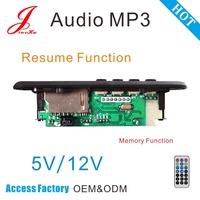 Module de haut-parleur audio radio Bluetooth 12V 5V en gros d'usine, carte décodeur lecteur MP3 WMA WAV FM SD USB Bluetooth à prix abordable