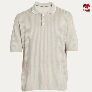 Chemises pour hommes grande taille anti-rides à manches courtes de haute qualité - Viscose/Polyester léger, vente en gros - Product Image 3