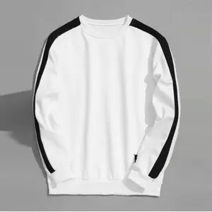 New Fashion Crew Neck Tshirt for Men High Quality Long Sleeve Plain Round Neck T Shirt With Custom Logo Breathable Tee for Teens