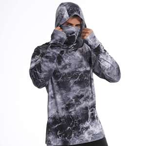 Sweat à capuche de pêche personnalisé à séchage rapide en polyester avec impression par sublimation, faible MOQ, protection UPF 50 - Product Image 2