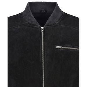 Veste en cuir noir pour homme, nouvelle veste bomber en cuir d'hiver, style en cuir de vache véritable - Product Image 4