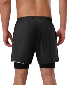 กางเกงขาสั้นตาข่ายสำหรับเล่นกีฬาออกกำลังกายฟิตเนสยิมวิ่งออกกำลังกายกระเป๋าใส่โทรศัพท์สไตล์สปอร์ตออกแบบได้ตามต้องการ - Product Image 2